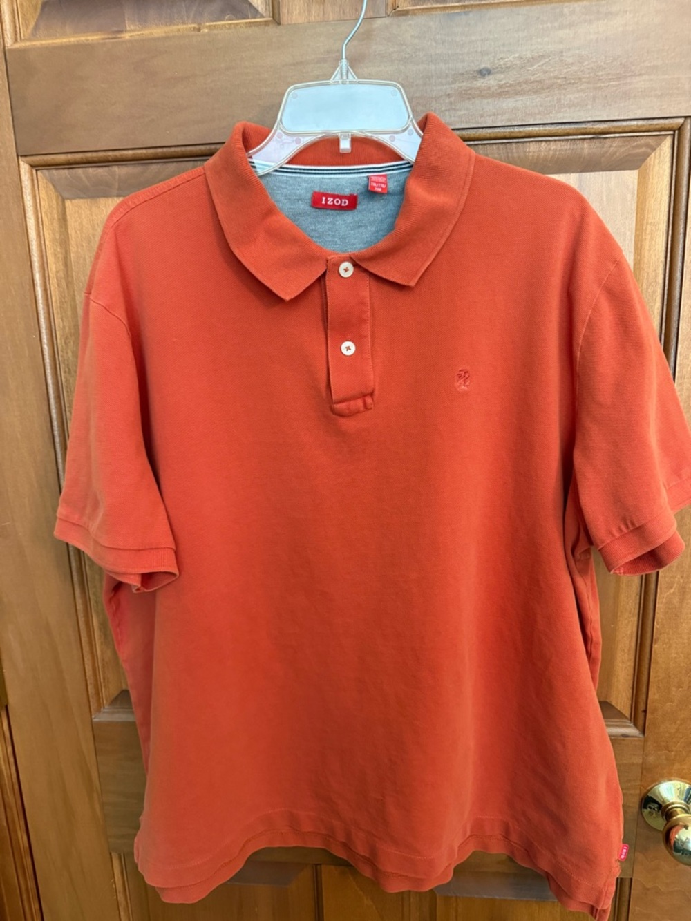 Izod Orange Polo with Heather Gray Interior